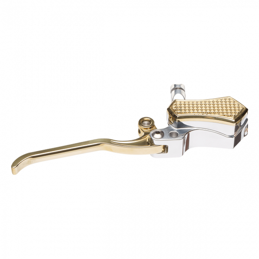 Diamond Slim Brake Master Cylinder Polyshed – Cap Brass – Lever Brass