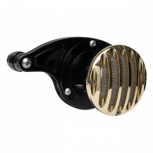 Velocity Stack Grill Design Black Cap Brass Milwaukee 8 Engine