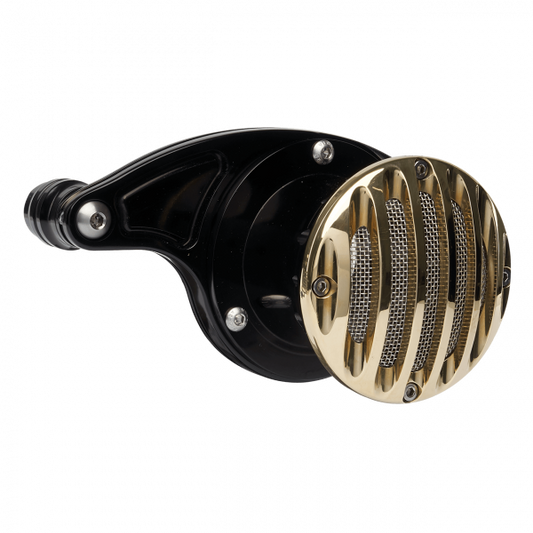 Velocity Stack Grill Design Black Cap Brass Milwaukee 8 Engine