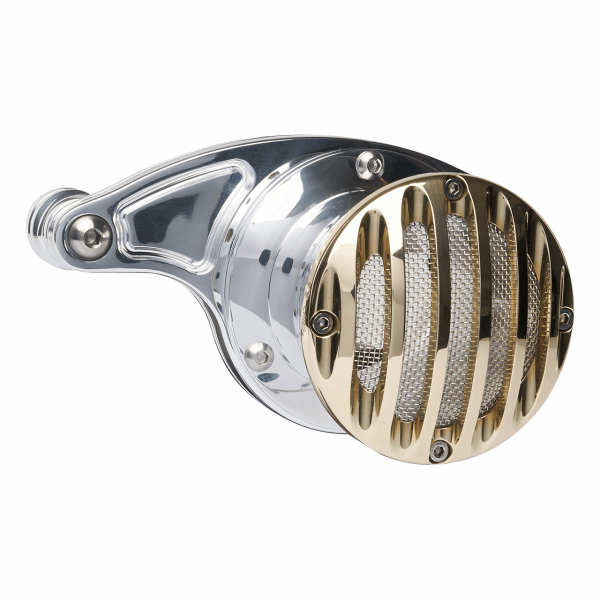 Velocity Stack Grill Design Polished Cap Brass Milwaukee 8 Engine