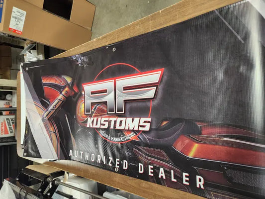 Authorized AF Kustoms Dealer Banner quantity
