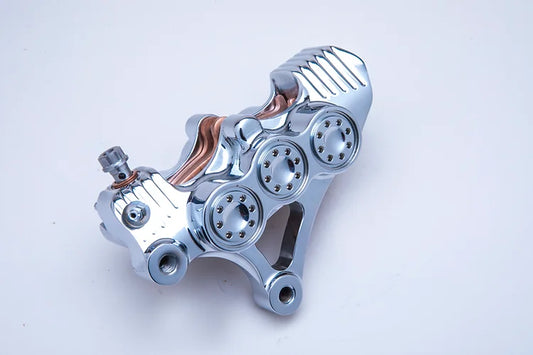 B-62 6-PISTON MONOBLOCK BRAKE CALIPERS, FOR 13" ROTOR -CHROME