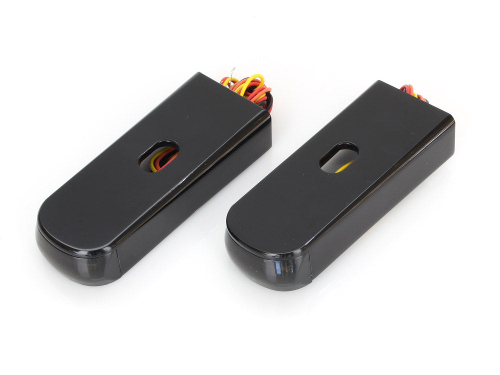 Strut Light Kit with Red Run/Brake & Amber Turn Signal – Black. Fits Dyna 2006-2017.