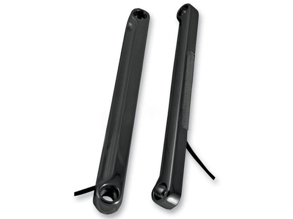 Front Indicator Turn Signal Strips with Smoked Lens & Amber LED’s – Black. Fits FLST 1990-2017.