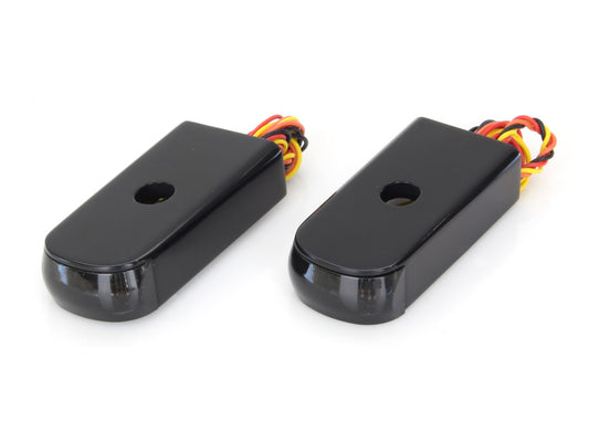 Strut Light Kit with Red Run/Brake & Amber Turn Signal – Black. Fits Softail Slim & Street Bob 2018up & Standard 2020up.