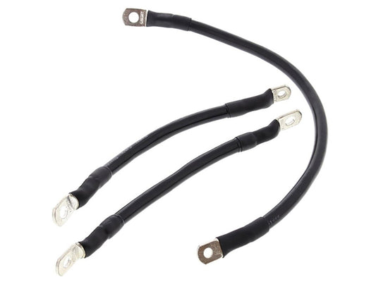 Battery Cable Kit – Black. Fits Dyna 1991-2003