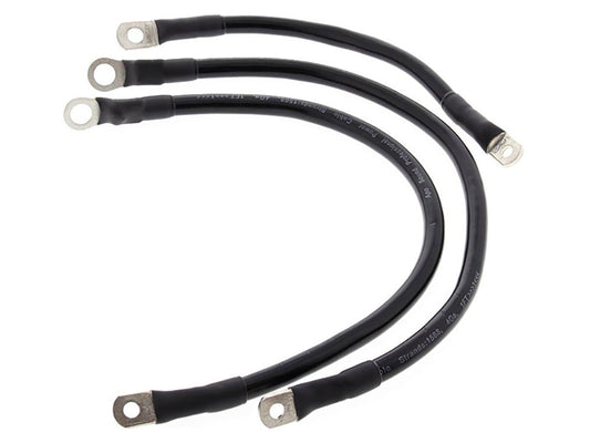 Battery Cable Kit – Black. Fits FL 1965-1979.