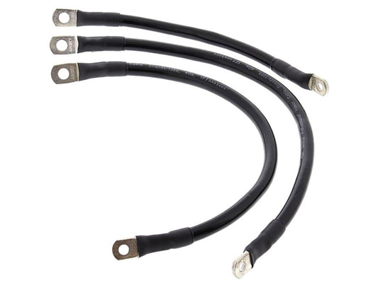 Battery Cable Kit – Black. Fits Dyna 2004-2009
