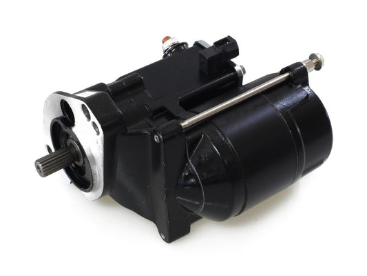 1.7kw Starter Motor – Black. Fits Big Twin 1989-2006