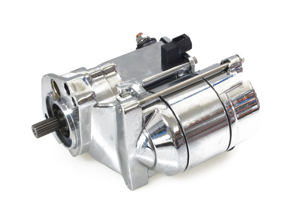 1.7kw Starter Motor – Chrome. Fits Big Twin 1989-2006