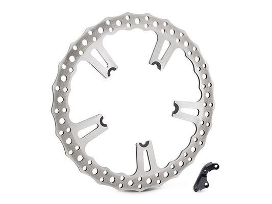 15in. Right Hand Front Jagged Big Brake Disc Rotor. Fits Dyna 2006-2017 with OEM Cast Wheel.