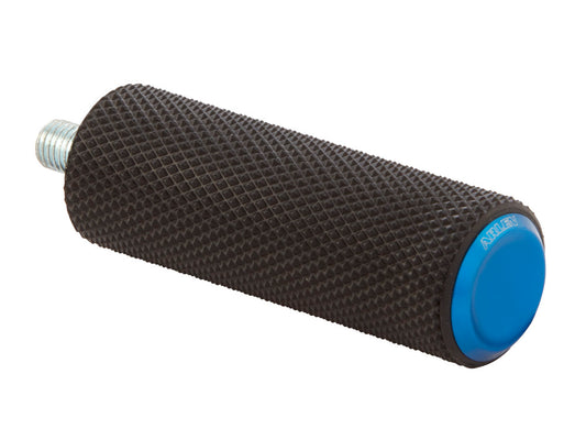 Knurled Fusion Shiftpeg – Blue. Fits H-D.