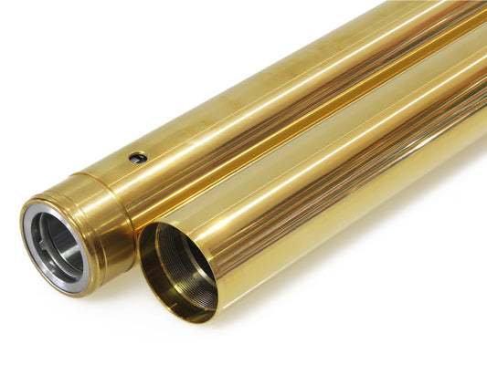 Fork Tubes – Gold. Stock Length. Fits Softail 2018up.