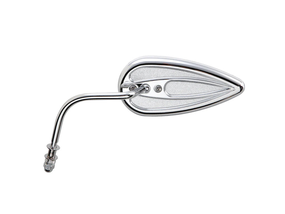 Scoop Micro Mirror – Chrome. Fits Left.