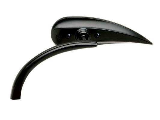 Rad II Teardrop Mirror – Black. Fits Left
