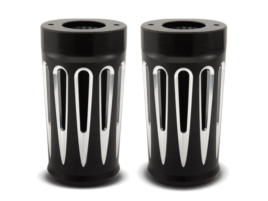 Deep Cut Fork Boots – Black. Fits Touring 2014up.