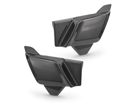 Carbon Side Covers – Gloss Finish. Fits CVO Touring 2023up, Street Glide & Road Glide 2024up, Touring 2025up