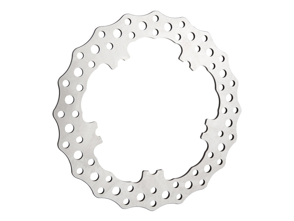 11.8in. Front Jagged Disc Rotor – Stainless Steel. Fits V-Rod & Dyna 2006-2017 Models with OEM Cast Wheel.