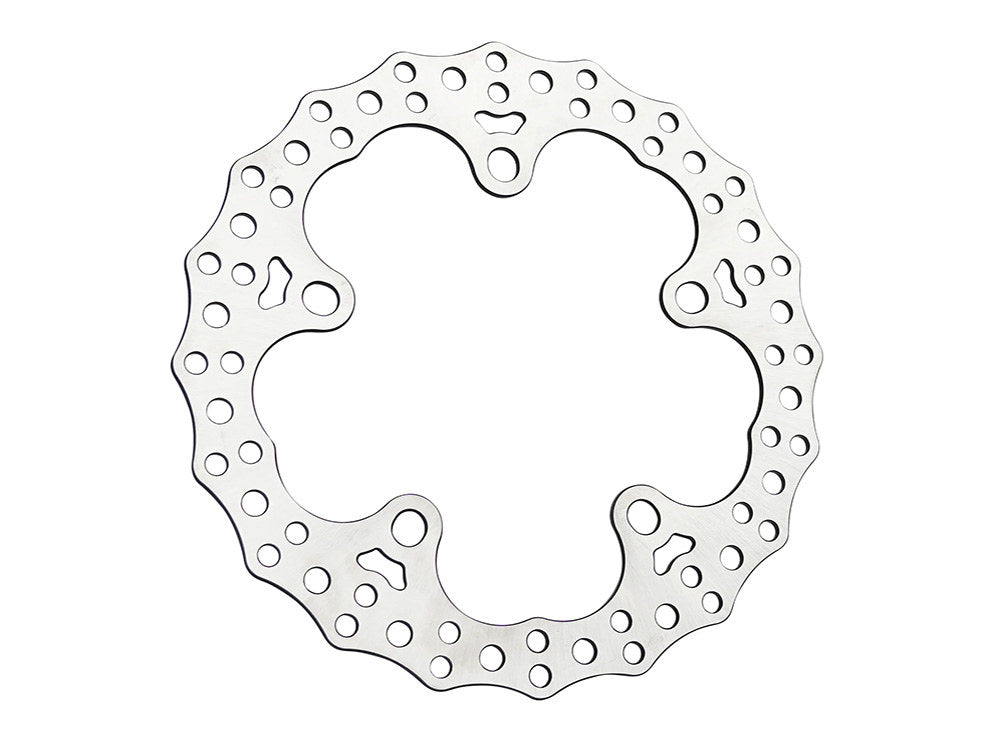 12.6in. Front Jagged Disc Rotor – Stainless Steel. Fits Touring 2024up with OEM Wheel and Spoke Mounted 320mm Rotors.