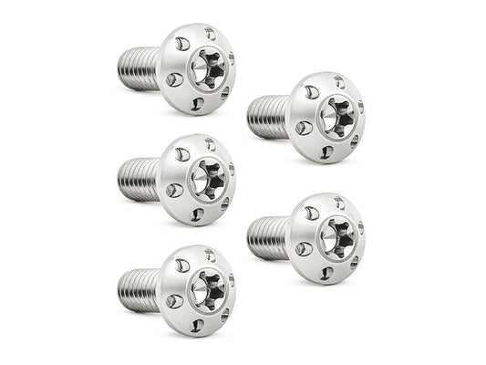 Titanium Rear Disc Rotor Bolts – Polished. Fits H-D Big Twin 1997up & Sportster 1997-2021