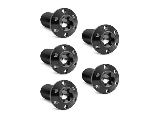 Titanium Rear Disc Rotor Bolts – Black. Fits H-D Big Twin 1997up & Sportster 1997-2021