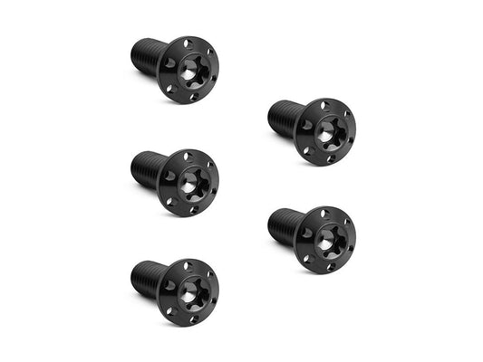 Titanium Front Disc Rotor Bolts – Black. Fits H-D Big Twin 1984up & Sportster 1984-2021