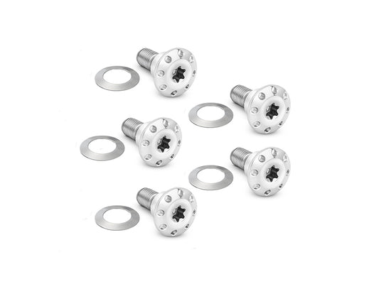 Titanium Front Disc Rotor Bolts – Polished. Fits Dyna 2006-2017 & V-Rod 2002-2017