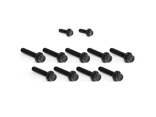 Titanium 12-Point Cam Cover Bolt Kit – Black. Fits Most Touring 2017-2024 & Softail 2018-2024