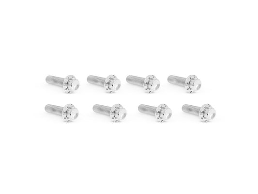 Titanium 12-Point Tappet Cover Bolt Kit – Polished. Fits Softail 2000up, Touring 1999up & Dyna 1999-2017