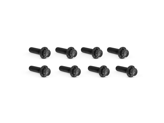 Titanium 12-Point Tappet Cover Bolt Kit – Black. Fits Softail 2000up, Touring 1999up & Dyna 1999-2017