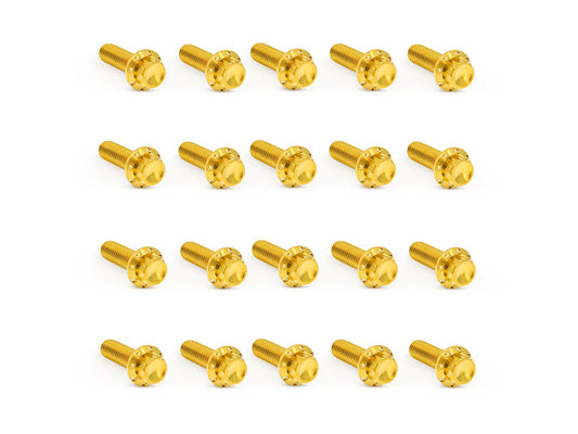 Titanium 12-Point Rocker Cover Bolt Kit – Gold. Fits Milwaukee-Eight 2017up