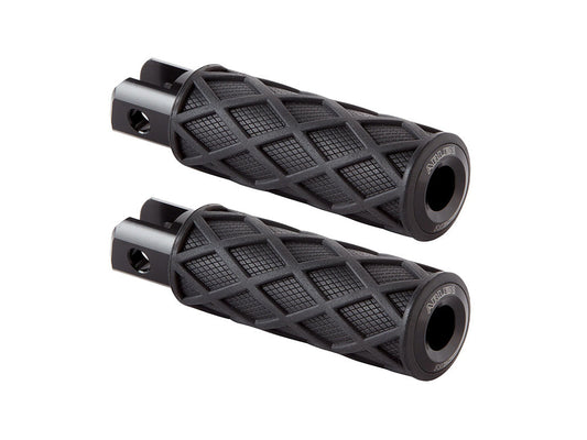 Diamond Footpegs – Black. Fits Softail 2018up Front Rider