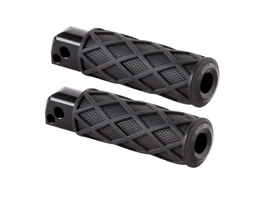 Diamond Footpegs – Black. Fits Softail 2018up Rear Passenger