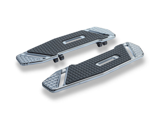 SpeedLiner Front Floorboards – Chrome. Fits Touring 1982up & FL Softail 1986-2017.