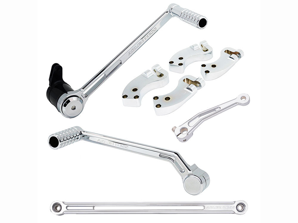 +3in. Extended Reach Foot Control Kit – Chrome. Fits Touring 2008up