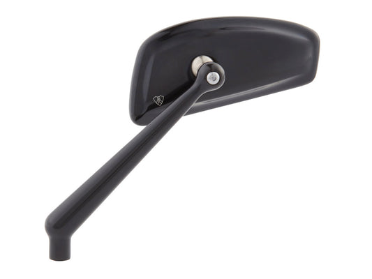 Tearchop Mirror – Black. Fits Right.