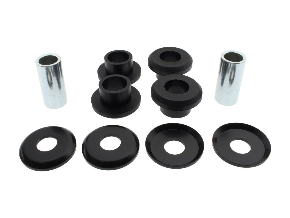 Heavy Duty Polyurethane Handlebar Damper Kit – Black. Fits Touring 1984up.