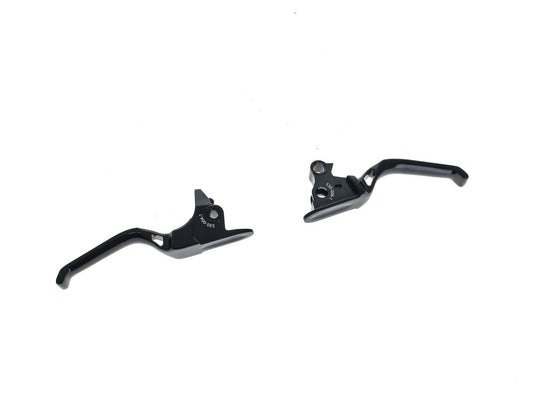 Method Levers – Black. Fits Softail 1996-2014, Dyna 1996-2017, Touring 1996-2007 & Sportster 1996-2003.