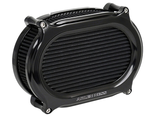 Stage 2 Oval Performance Air Filter Upgrade Kit – Black. Fits Touring 2017-2024 & Softail 2018-2024 with Ventilator/Oval Air Cleaner