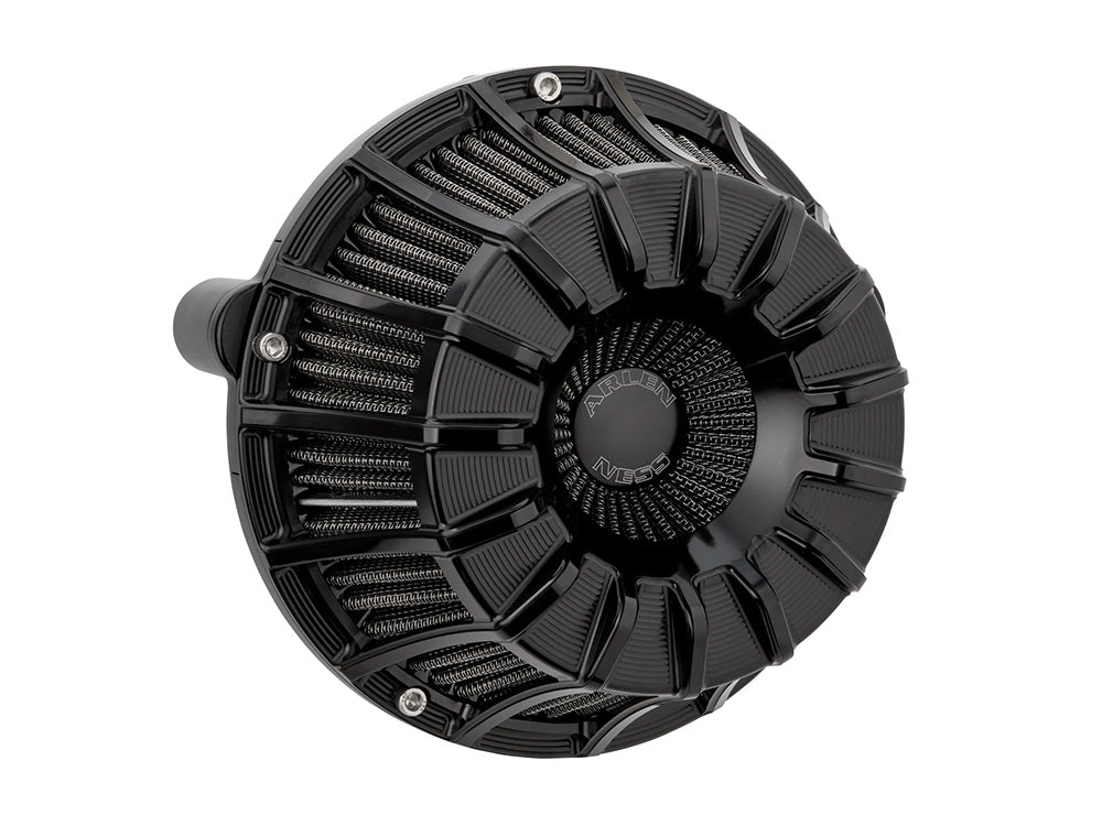 15-Spoke Air Cleaner Kit – Black. Fits CVO Touring 2023up, Street Glide & Road Glide 2024up, Touring 2025up & Softail 2025up