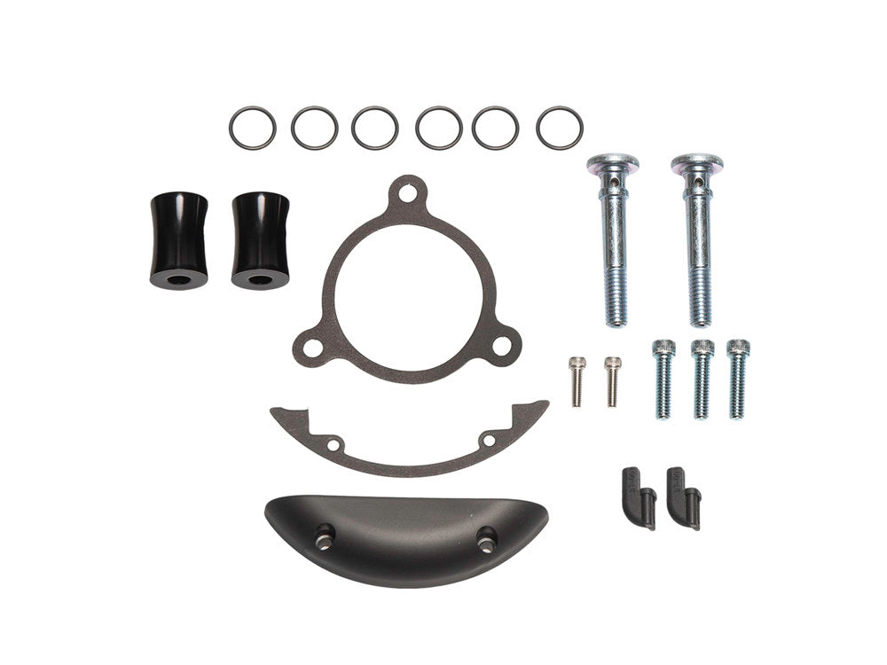 Inverted Air Cleaner Hardware Kit – Black. Fits Touring 2008-2016, Softail 2016-2017, CVO Softail 2011-2017 & Dyna Low Rider S 2016-2017 with Throttle-by-Wire