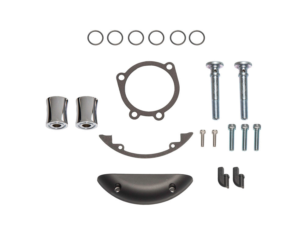 Inverted Air Cleaner Hardware Kit – Chrome. Fits Twin Cam 1999-2017.