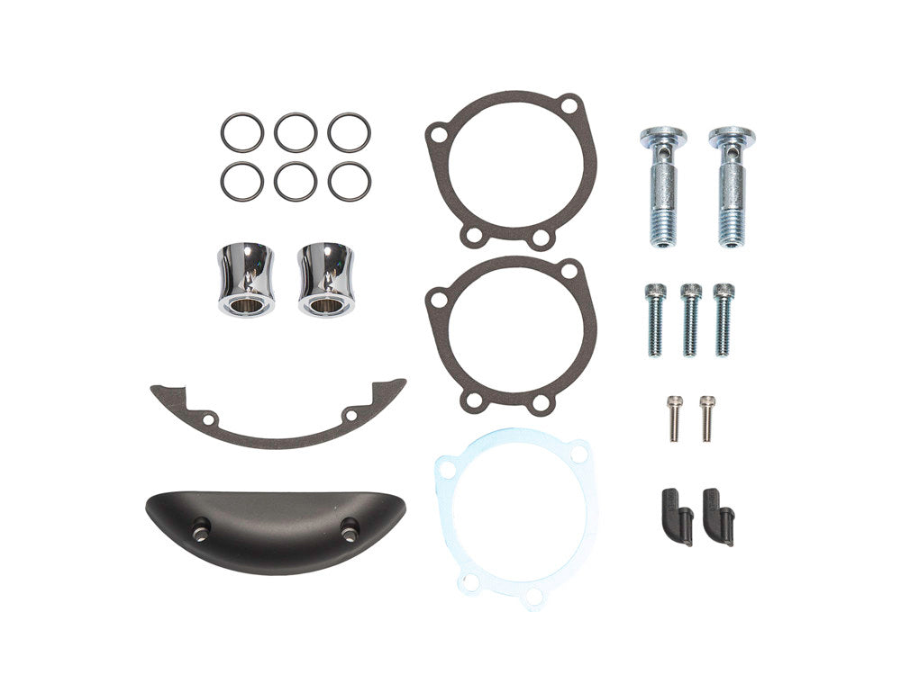 Inverted Air Cleaner Hardware Kit – Chrome. Fits Sportster 1988-2021.