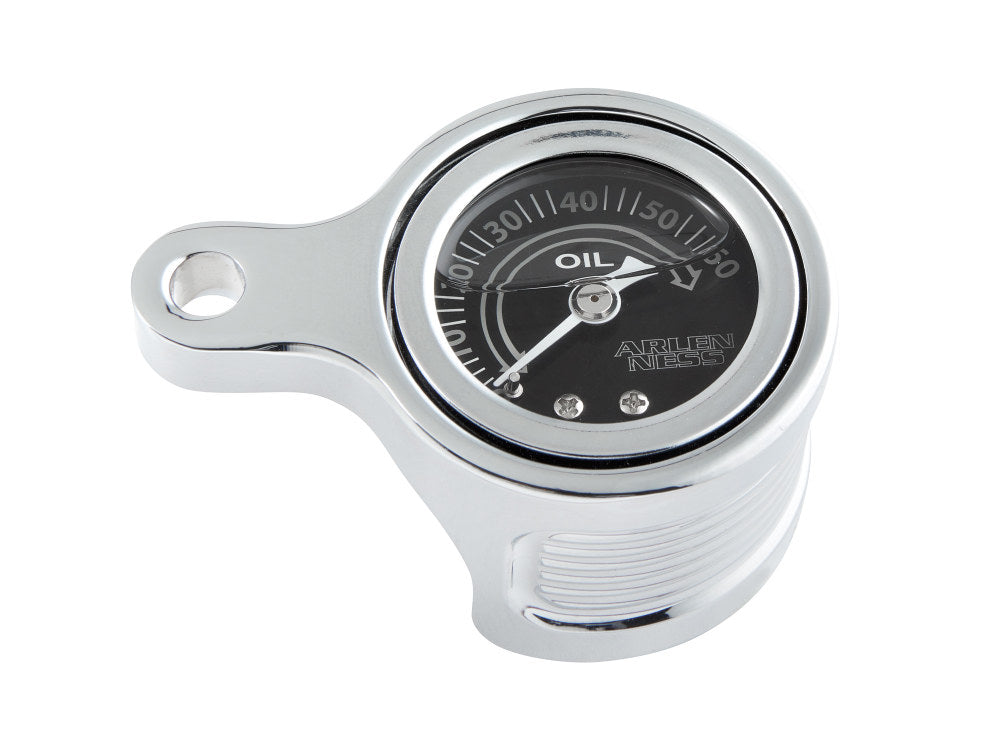 Method Oil Pressure Gauge – Chrome. Fits Milwaukee-Eight 2017up.