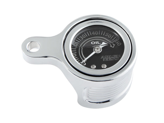 Method Oil Pressure Gauge – Chrome. Fits Milwaukee-Eight 2017up.