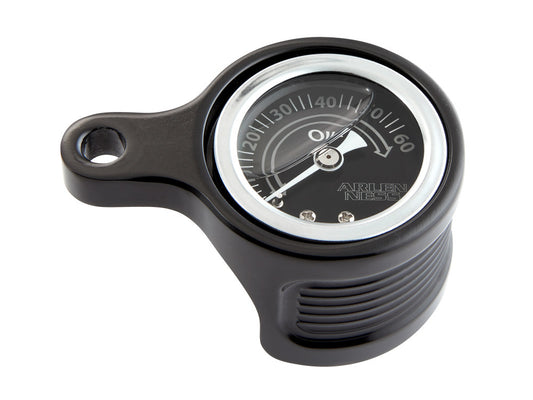 Method Oil Pressure Gauge – Black. Fits Milwaukee-Eight 2017up.