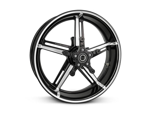 18in. x 5.5in. Fat Factory 24 Replica Wheel – Gloss Black. Fits Touring 2024up