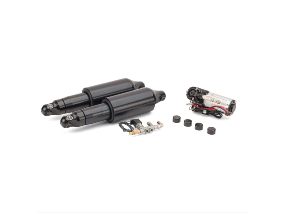 Rear Air Shock Absorbers – Black. Fits Touring 1990-2008.