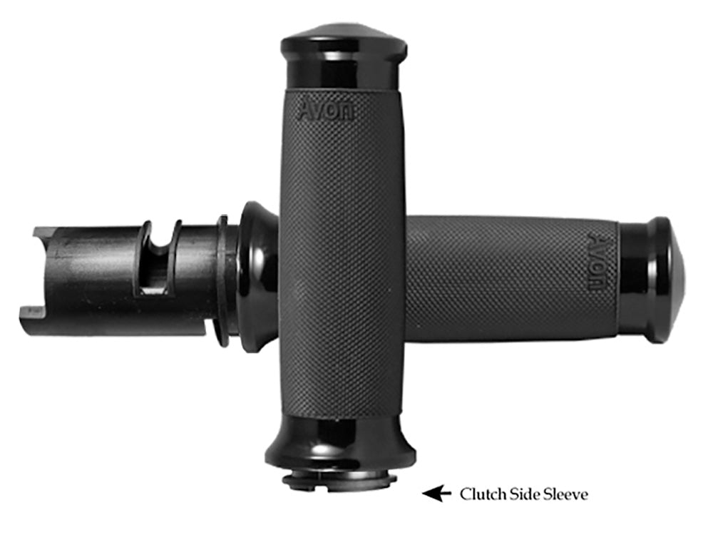 Custom Contour Handgrips – Black. Fits CVO Touring 2023up, Street Glide & Road Glide 2024up, Touring 2025up & Softail 2025up