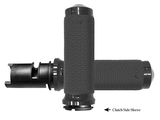 Medium Memory Foam Handgrips – Black. Fits CVO Touring 2023up, Street Glide & Road Glide 2024up, Touring 2025up & Softail 2025up